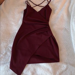 Maroon Short Party Dress